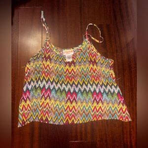 Multicolor Zigzag Women's Top